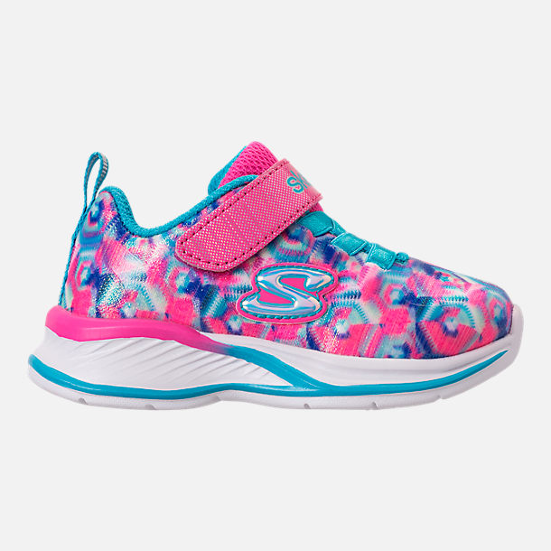 Girls' Toddler Skechers Jumpin Jam Hook-and-Loop Closure Running