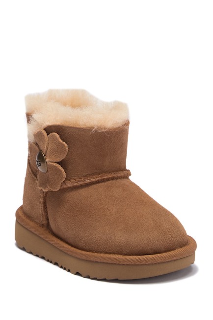 Mini Bailey Button Poppy UGGpure™ Lined Boot (Toddler & Little K